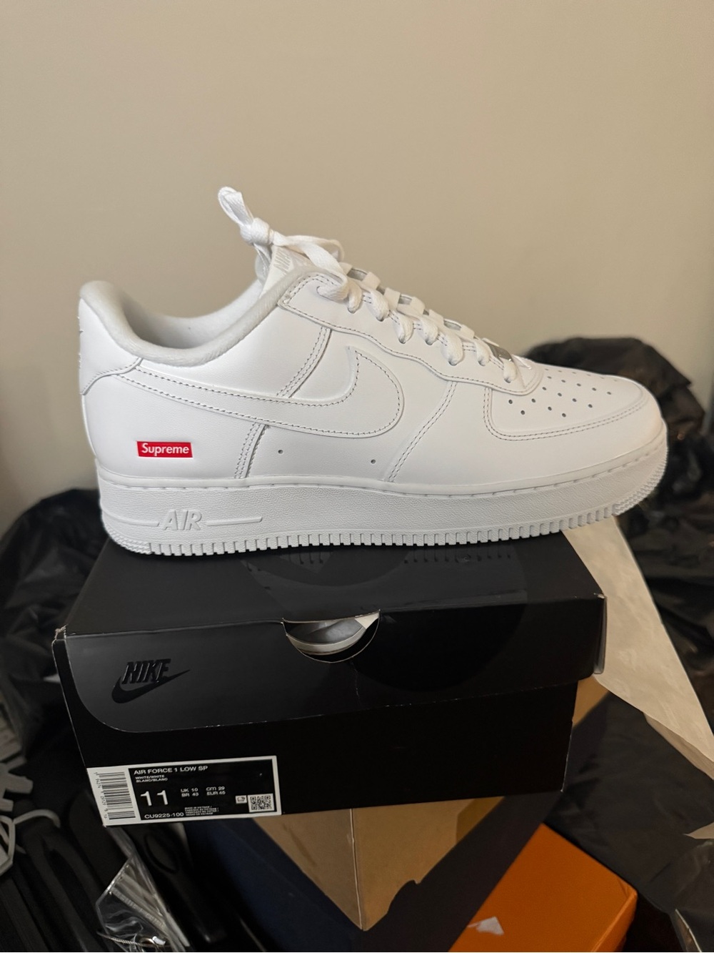 Nike Air Force 1 Low - White with Red Supreme Tab
